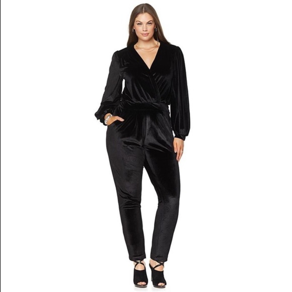 Melissa McCarthy Seven7 Velvet Jumpsuit